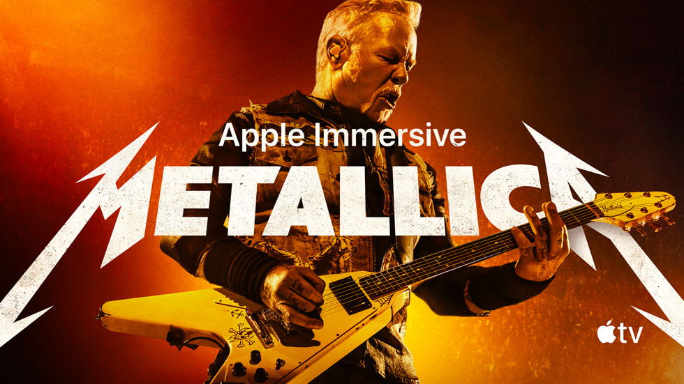Apple 沉浸视频《Metallica》主海报。