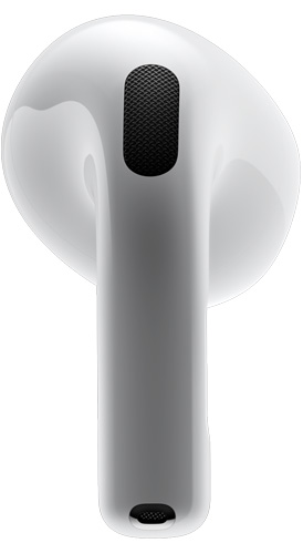 AirPods 4,展示 AirPods 的背面视图。