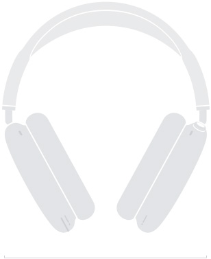 AirPods Max 的正面插图,展示宽度为 168.6 毫米。